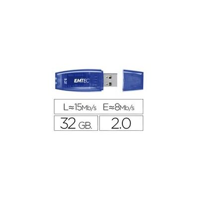 Emtec - Flash C410 32GB - Azul - USB Flash Drive Emtec - Flash C410 32GB - Azul - USB Flash Drive
