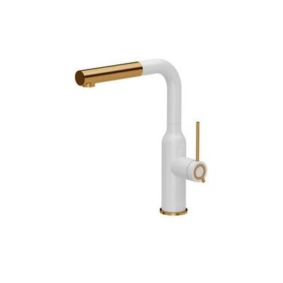 Q Company Grifo de Cocina Blanco Angelina - Extraíble, Cerámico, Fácil de Instalar Q Company Grifo de Cocina Blanco Angelina - Extraíble, Cerámico, Fácil de Instalar