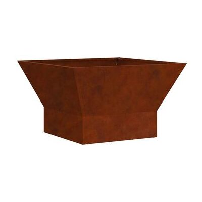 vidaXL Acero en tiempo húmedo/Marrón 60x60x35cm Estufa de fuego elegante - Estufa de fuego vidaXL Acero en tiempo húmedo/Marrón 60x60x35cm Estufa de fuego elegante - Estufa de fuego