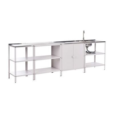 BELIANI - Vilama - Sink - 4-Mod - Cocina de jardín BELIANI - Vilama - Sink - 4-Mod - Cocina de jardín