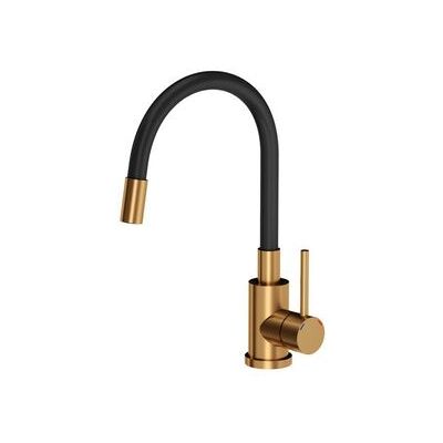Quadron Maggie Mezclador De Cocina De Steinsteel Con Caño Flexible De Cobre Pvd Quadron Maggie Mezclador De Cocina De Steinsteel Con Caño Flexible De Cobre Pvd