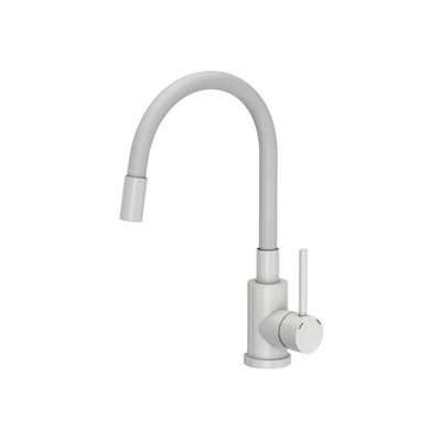 Mezclador de Cocina Quadron Maggie - Blanco - Caño Flexible - Grifo de Cocina Mezclador de Cocina Quadron Maggie - Blanco - Caño Flexible - Grifo de Cocina