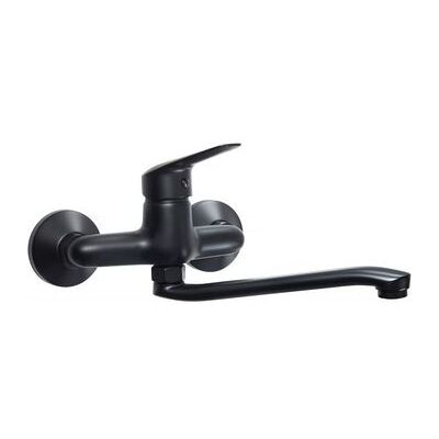 Deante Boro Grifo de cocina de pared - Negro - Grifo de cocina Deante Boro Grifo de cocina de pared - Negro - Grifo de cocina