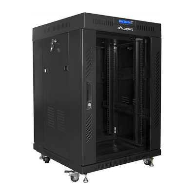Armario rack Lanberg 19'' - 22U, 600x600mm, Puerta de vidrio - V2 Armario rack Lanberg 19'' - 22U, 600x600mm, Puerta de vidrio - V2