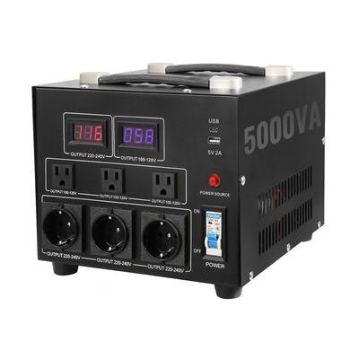 Transformador Convertidor De Tensión 5000va 110v/220v Con Múltiples Tomas Tekmaquinas Transformador Convertidor De Tensión 5000va 110v/220v Con Múltiples Tomas Tekmaquinas