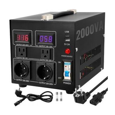 Transformador De Voltaje De 2000w Con Entradas 110v/220v Y Salidas Universales Tekmaquinas Transformador De Voltaje De 2000w Con Entradas 110v/220v Y Salidas Universales Tekmaquinas