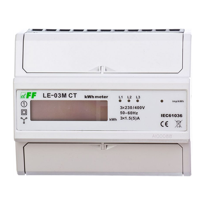 Medidor de energía trifásico F+F - RS-485 MODBUS - Digital Medidor de energía trifásico F+F - RS-485 MODBUS - Digital