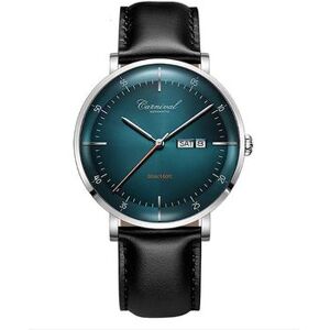 VEAXIN Reloj Automático Para Hombre Con Fecha Y Correa De Piel - Plata Verde VEAXIN Reloj Automático Para Hombre Con Fecha Y Correa De Piel - Plata Verde