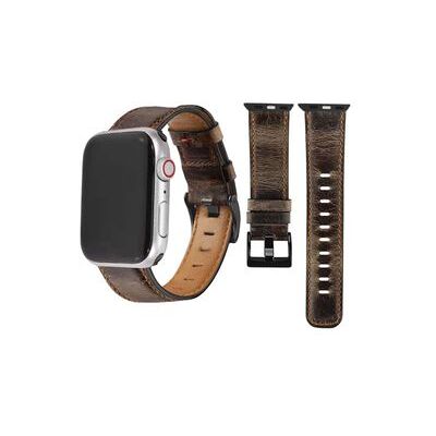 VEANXIN Bracelete Classic Vintage Em Pele Ecológico Apple Watch Series 5 40mm Café VEANXIN Bracelete Classic Vintage Em Pele Ecológico Apple Watch Series 5 40mm Café