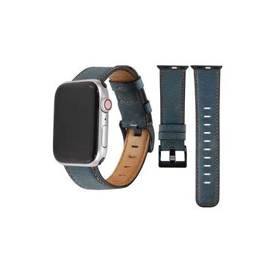 VEANXIN Bracelete Classic Vintage Em Pele Ecológico Apple Watch Series 7 45mm Azul VEANXIN Bracelete Classic Vintage Em Pele Ecológico Apple Watch Series 7 45mm Azul