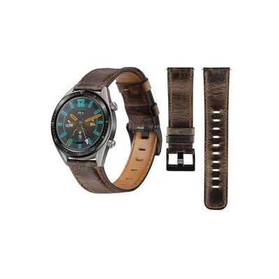 VEANXIN Bracelete Classic Vintage Em Pele Ecológico Huawei Watch 3 Pro Café VEANXIN Bracelete Classic Vintage Em Pele Ecológico Huawei Watch 3 Pro Café