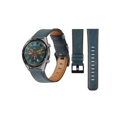 VEANXIN Bracelete Classic Vintage Em Pele Ecológico Huawei Watch Gt 3 Elite 46mm Azul VEANXIN Bracelete Classic Vintage Em Pele Ecológico Huawei Watch Gt 3 Elite 46mm Azul