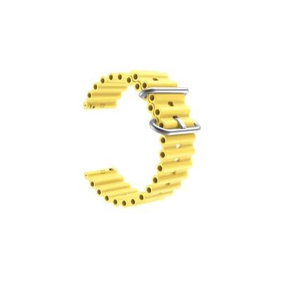 VEANXIN Bracelete Pulsera Round Amarelo Para Samsung Galaxy Watch 4 44mm VEANXIN Bracelete Pulsera Round Amarelo Para Samsung Galaxy Watch 4 44mm