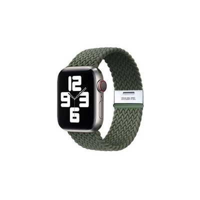 VEANXIN Bracelete Pulsera Entrançada Flexible Para Apple Watch Se 2022 44mm Verde VEANXIN Bracelete Pulsera Entrançada Flexible Para Apple Watch Se 2022 44mm Verde
