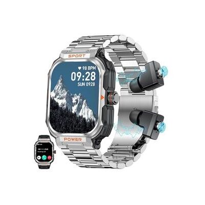 FENGWEN Reloj Inteligente Militar Para Hombre Con Auriculares Tws, Bluetooth, Llamadas, Monitor De Actividad Física Para Deportes Al Aire Libre, Monitor De Ritmo Cardíaco FENGWEN Reloj Inteligente Militar Para Hombre Con Auriculares Tws, Bluetooth, Llamadas, Monitor De Actividad Física Para Deportes Al Aire Libre, Monitor De Ritmo Cardíaco