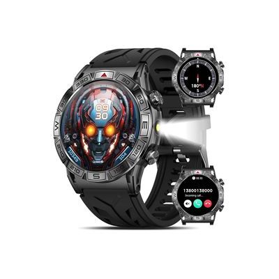 FENGWEN Relojes Inteligentes Para Hombres, Reloj Inteligente Militar Resistente, Pantalla Amoled De 1.43" Con Linterna Led, Bluetooth, Respuesta Y Realización De Llamadas. FENGWEN Relojes Inteligentes Para Hombres, Reloj Inteligente Militar Resistente, Pantalla Amoled De 1.43" Con Linterna Led, Bluetooth, Respuesta Y Realización De Llamadas.