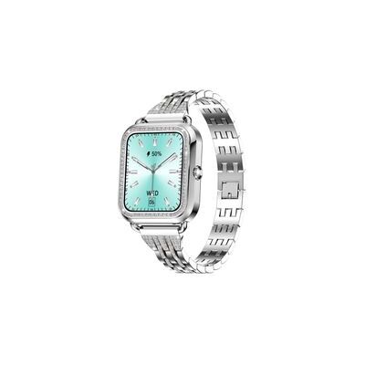 FENGWEN Reloj Inteligente De 1,59 Pulgadas, 25 Horas De Duración De Batería, Ip67, Resistente Al Agua, Color Plateado FENGWEN Reloj Inteligente De 1,59 Pulgadas, 25 Horas De Duración De Batería, Ip67, Resistente Al Agua, Color Plateado
