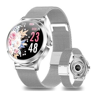 VEANXIN Smart Watch Señoras, Ip68 Impermeable Fitness Tracker Smart Watch Señoras, Con La Gestión Del Ciclo Femenino Monitor De Monitor De Sueño Ladies Wristwatch Para Android Ios(plata) VEANXIN Smart Watch Señoras, Ip68 Impermeable Fitness Tracker Smart Watch Señoras, Con La Gestión Del Ciclo Femenino Monitor De Monitor De Sueño Ladies Wristwatch Para Android Ios(plata)