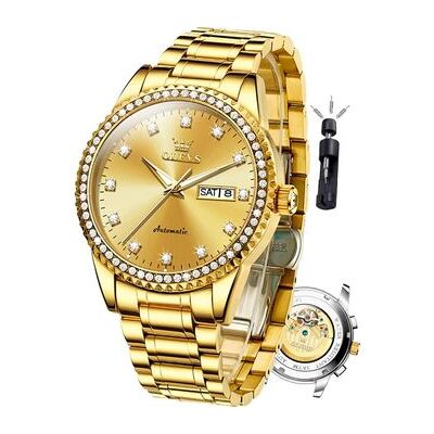 VEAXIN Reloj Mecánico Para Hombre Reloj Hueco Impermeable Para Hombre(oro) VEAXIN Reloj Mecánico Para Hombre Reloj Hueco Impermeable Para Hombre(oro)