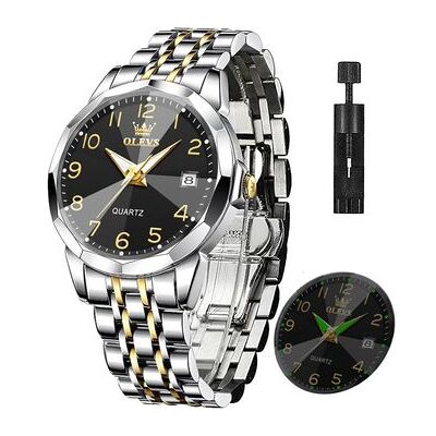 VEAXIN Reloj Clásico De Acero Inoxidable Resistente Al Agua Para Hombre Con Números Romanos Y Fácil De Leer(negro) VEAXIN Reloj Clásico De Acero Inoxidable Resistente Al Agua Para Hombre Con Números Romanos Y Fácil De Leer(negro)
