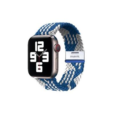 VEANXIN Bracelete Pulsera Entrançada Flexible Para Apple Watch Series Se 40mm Azul E Branco VEANXIN Bracelete Pulsera Entrançada Flexible Para Apple Watch Series Se 40mm Azul E Branco