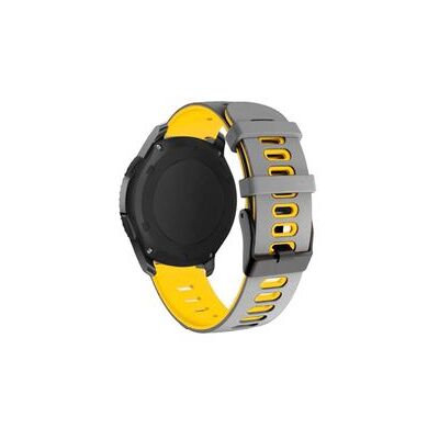 VEANXIN Bracelete Pioneer Para Samsung Galaxy Watch Bluetooth 45mm Gris E Amarelo VEANXIN Bracelete Pioneer Para Samsung Galaxy Watch Bluetooth 45mm Gris E Amarelo