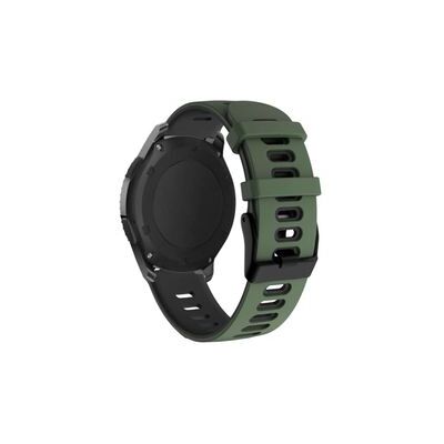 VEANXIN Bracelete Pioneer Para Samsung Galaxy Watch Bluetooth 45mm Verde Escuro E Negro VEANXIN Bracelete Pioneer Para Samsung Galaxy Watch Bluetooth 45mm Verde Escuro E Negro