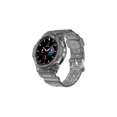 VEANXIN Capa Com Bracelete Endurance All-in-one Para Samsung Galaxy Watch 4 40mm Clear Black VEANXIN Capa Com Bracelete Endurance All-in-one Para Samsung Galaxy Watch 4 40mm Clear Black