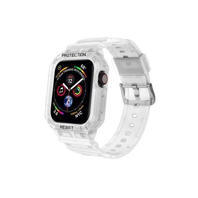 VEANXIN Capa Com Bracelete Endurance All-in-one Para Apple Watch Series Se 44mm Clear VEANXIN Capa Com Bracelete Endurance All-in-one Para Apple Watch Series Se 44mm Clear