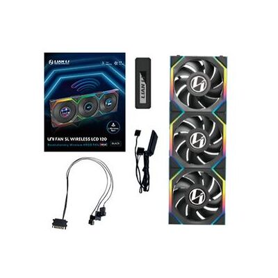 Lian Li Uni Fan Sl Lcd Argb 120mm Triple Pack Wireless Negro Lian Li Uni Fan Sl Lcd Argb 120mm Triple Pack Wireless Negro