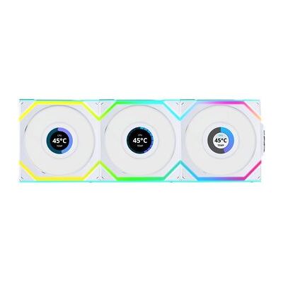 Lian Li Uni Fan Sl Lcd Argb 120mm Triple Pack Wireless Blanco Lian Li Uni Fan Sl Lcd Argb 120mm Triple Pack Wireless Blanco
