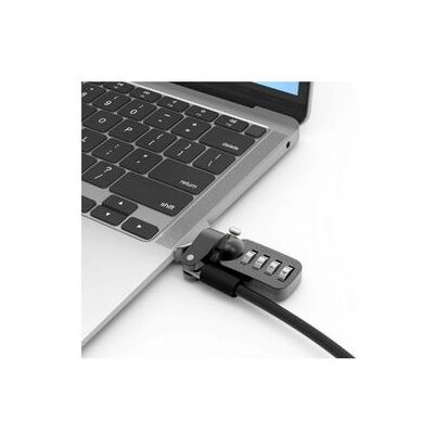 Adaptador de bloqueo para MacBook Air de 13 pulgadas con candado de cable combinado - Adaptador de ranura de seguridad Adaptador de bloqueo para MacBook Air de 13 pulgadas con candado de cable combinado - Adaptador de ranura de seguridad