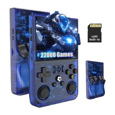 Sin marca Consola Portatil R36-max 128gb 22021 Juegos Con Funda ,azul Sin marca Consola Portatil R36-max 128gb 22021 Juegos Con Funda ,azul