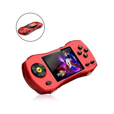 DAM Consola De Videojuegos F1 Forma De Coche, Con Pantalla De 2,8 Y 620 Juegos De 8 Bits Incluidos. 14,6x3x6,8 Cm. Color: Rojo DAM Consola De Videojuegos F1 Forma De Coche, Con Pantalla De 2,8 Y 620 Juegos De 8 Bits Incluidos. 14,6x3x6,8 Cm. Color: Rojo
