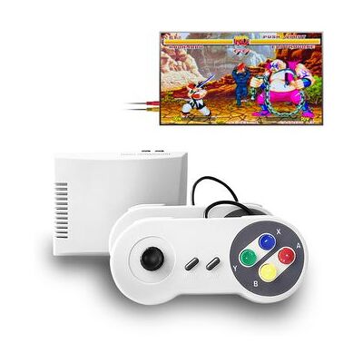 DAM Consola Retro De Videojuegos Con 2000 Juegos Incluidos. Incluye 2 Mandos Para Jugar En La Tv. 13x4x10 Cm. Color: Blanco DAM Consola Retro De Videojuegos Con 2000 Juegos Incluidos. Incluye 2 Mandos Para Jugar En La Tv. 13x4x10 Cm. Color: Blanco