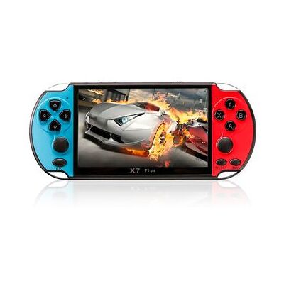 DAM Consola De Videojuegos X7 Con Juegos Clásicos Preinstalados. Pantalla 5,1 Pulgadas, Reproductor Multimedia, Cámara De Fotos. 19x5,99x10 Cm. Color: Azul DAM Consola De Videojuegos X7 Con Juegos Clásicos Preinstalados. Pantalla 5,1 Pulgadas, Reproductor Multimedia, Cámara De Fotos. 19x5,99x10 Cm. Color: Azul