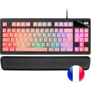 Mars Gaming Mkaxpfr Teclado Compacto Tkl H-mech, Rosa Idioma Francés