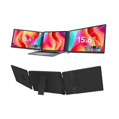 Monitor De Expansión De Pantalla Triple Portátil Fopo S10 De 15.6 Pulgadas Rotación De 360° Fhd 1920x1080 Negro Monitor De Expansión De Pantalla Triple Portátil Fopo S10 De 15.6 Pulgadas Rotación De 360° Fhd 1920x1080 Negro