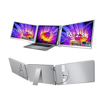 Monitor De Expansión De Pantalla Triple Portátil Fopo S5 De 16 Pulgadas Rotación De 360°2.5k 2560*1600 Srgb 100% Fhd Monitor De Expansión De Pantalla Triple Portátil Fopo S5 De 16 Pulgadas Rotación De 360°2.5k 2560*1600 Srgb 100% Fhd