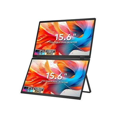 Monitor Portátil Fopo T01 De 15,6 Pulgadas (plegable) Con Triple Pantalla Extendida Fhd 1080p Monitor Portátil Fopo T01 De 15,6 Pulgadas (plegable) Con Triple Pantalla Extendida Fhd 1080p