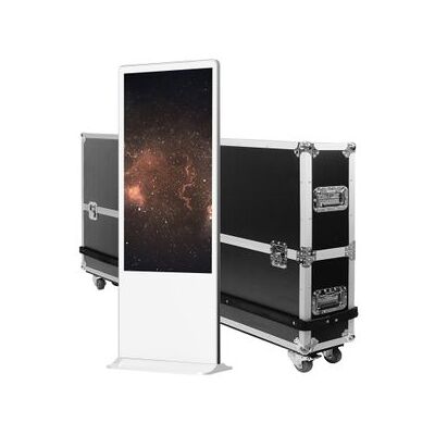 KIMEX Tótem Vídeo Táctil 43" Full Hd 500 Cd Blanco + Flightcase KIMEX Tótem Vídeo Táctil 43" Full Hd 500 Cd Blanco + Flightcase