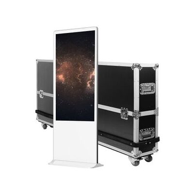 KIMEX - Totem Video 43'' Full HD - Blanco - Flightcase KIMEX - Totem Video 43'' Full HD - Blanco - Flightcase
