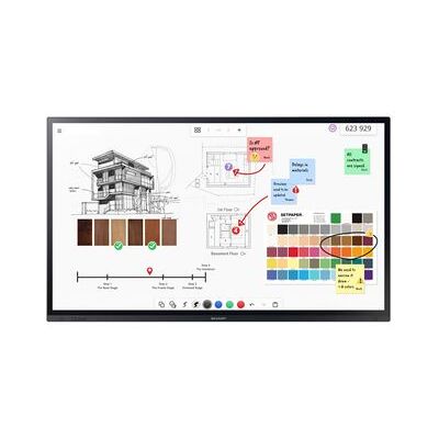 Sharp Pn-la862 Panel Plano Interactivo 2,18 M (86") Lcd 500 Cd / M² 4k Ultra Hd Negro Pantalla Táctil 24/7 Sharp Pn-la862 Panel Plano Interactivo 2,18 M (86") Lcd 500 Cd / M² 4k Ultra Hd Negro Pantalla Táctil 24/7