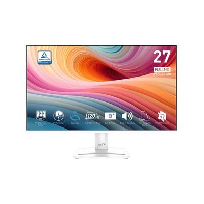 Msi Monitor Pro Mp275w E2. 27" Ips Plano. 1920x1080 . 120hz. Blanco Msi Monitor Pro Mp275w E2. 27" Ips Plano. 1920x1080 . 120hz. Blanco