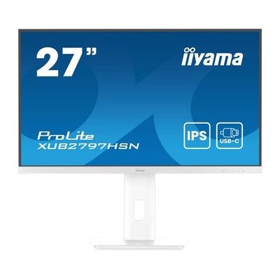 Monitor Iiyama Prolite Xub2797hsn-w2 27" Ips Fhd Usb-c Dock 100hz Altura Ajustable, Blanco Monitor Iiyama Prolite Xub2797hsn-w2 27" Ips Fhd Usb-c Dock 100hz Altura Ajustable, Blanco