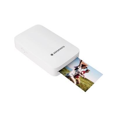 Agfaphoto - Realipix Mini P - Impresora Fotográfica De 5,3 X 8,6 Cm Vía Bluetooth - Sublimación Térmica De 4 Pasos - Blanco Agfaphoto - Realipix Mini P - Impresora Fotográfica De 5,3 X 8,6 Cm Vía Bluetooth - Sublimación Térmica De 4 Pasos - Blanco