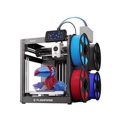 Flashforge AD5X Impresora 3D Multicolor, Alta Velocidad 600 mm/s, Nivelación Automática Completa, Extrusor Direct Drive 300°C, Estructura Metálica Core XY, Pantalla Táctil de 4,3 Pulgadas, 220*220*220mm - Enchufe UE Flashforge AD5X Impresora 3D Multicolor, Alta Velocidad 600 mm/s, Nivelación Automática Completa, Extrusor Direct Drive 300°C, Estructura Metálica Core XY, Pantalla Táctil de 4,3 Pulgadas, 220*220*220mm - Enchufe UE