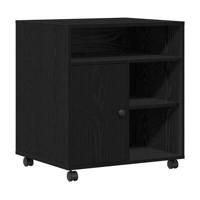 Soporte Para Impresora Roble Negro 60 X 50 X 67 Cm Vidaxl Soporte Para Impresora Roble Negro 60 X 50 X 67 Cm Vidaxl