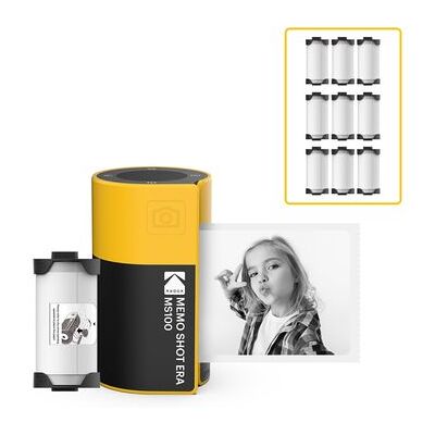 Kodak Memo Shot Era Ms100 Pack - Impresora De Fotos Autoadhesivas + 9 Cartuchos - Impresión 2.7x1.8", Bluetooth, Compatible Con Ios/android, Impresión En 25s, App Kodak Memo Incluida - Amarillo Kodak Memo Shot Era Ms100 Pack - Impresora De Fotos Autoadhesivas + 9 Cartuchos - Impresión 2.7x1.8", Bluetooth, Compatible Con Ios/android, Impresión En 25s, App Kodak Memo Incluida - Amarillo