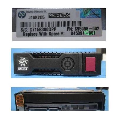 Hpe 845894-001 Disco Duro Interno 3 Tb 7200 Rpm 3.5" Serial Ata Iii Hpe 845894-001 Disco Duro Interno 3 Tb 7200 Rpm 3.5" Serial Ata Iii
